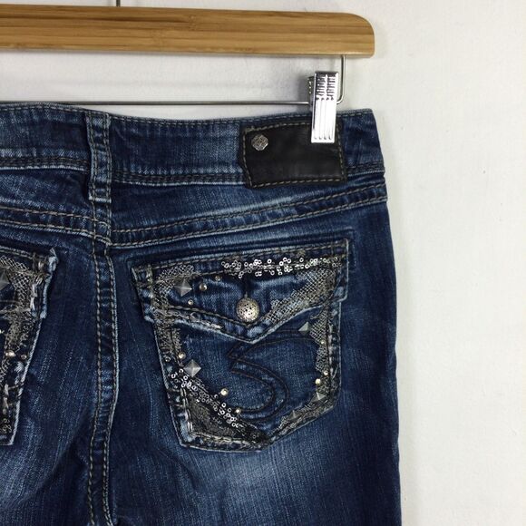 Silver Jeans Womens Suki Slim Boot Cut Stretch Denim Jeans Blue Size W29/L33 - Picture 10 of 15